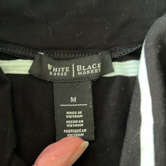 WHBM strapless striped maxi dress with side slits. Can be worn two ways! - Picture 2 of 6